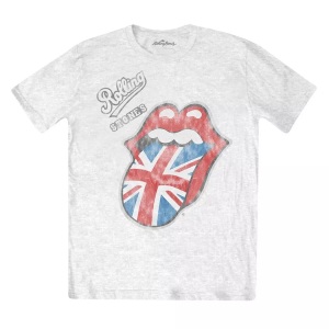 The Rolling Stones, Tshirt Logo Damen Weiss L, The Rolling Stones - TShirt Logo, für Damen, Weiss, Größe L