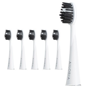 Ailoria, Ailoria - Charcoal Ersatzbürstenköpfe 6er Set, AILORIA - SHINE BRIGHT Charcoal Ersatzbürstenköpfe 6er Set, One Size, Weiss Bunt
