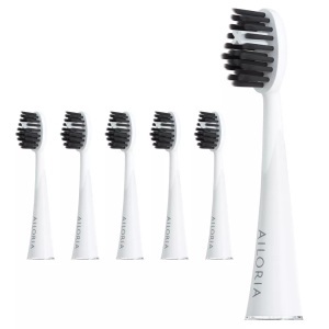 Ailoria, Ailoria - Charcoal Ersatzbürstenköpfe 6er Set, AILORIA - SHINE BRIGHT Charcoal Ersatzbürstenköpfe 6er Set, One Size, Weiss Bunt