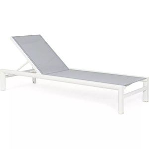 mutoni lifestyle, Sonnenliege Skipper New weiss, 