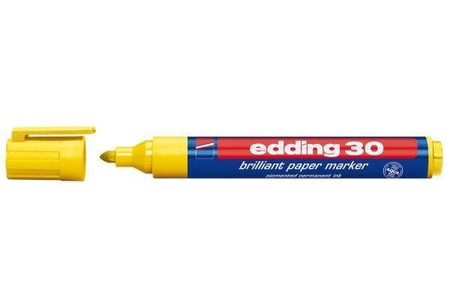 edding, edding Permanent-Marker 30 Gelb, Edding 30, Permanent Marker, 1,5-3mm, gelb, 42885