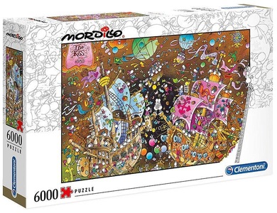 Clementoni, Clementoni Puzzle Mordillo Kiss 6000 tlg, Mordillo Collection - Der Kuss, Puzzle