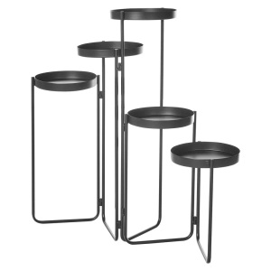 Beliani, Beliani - Pflanzenständer aus Eisen Modern NANTEN, One Size, Schwarz