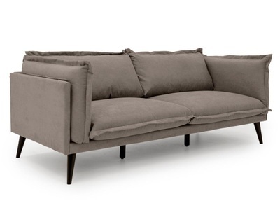 Vente-unique, Sofa 3-Sitzer - Stoff - Taupe - OCTAVIE Sofa 3-Sitzer - Stoff - Taupe - OCTAVIE, 