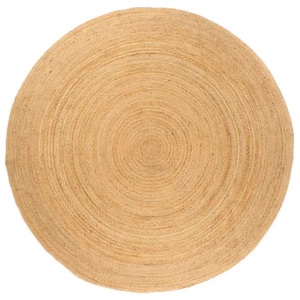 vidaXL, vidaXL Teppich Jute Geflochten 180 cm Rund, VidaXL - Teppich jute, One Size, Beige
