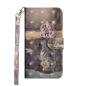 Cover-Discount, Xiaomi Mi 10 / 10 Pro - Etui Glitzer Effekt Katze