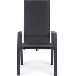 mutoni lifestyle, Garten Armlehnstuhl Steven mit Relaxfunktion anthrazit, 