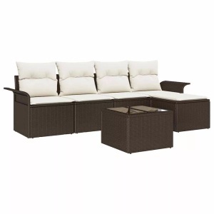 vidaXL, VidaXL - Modernes outdoor-sofa poly-rattan, One Size, Braun