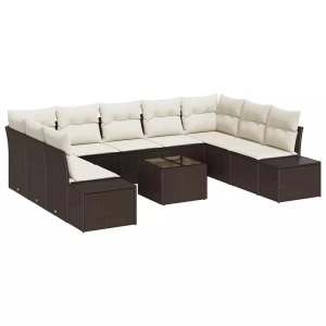 vidaXL, VidaXL - Garten-sofa poly-rattan, One Size, Braun