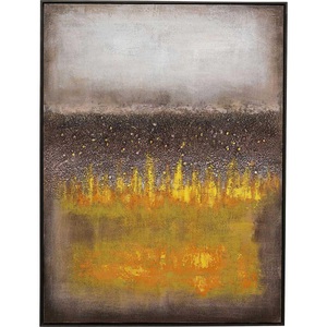 Kare Design, Leinwandbild Vista gelb 90x120, Leinwandbild Vista gelb 90x120