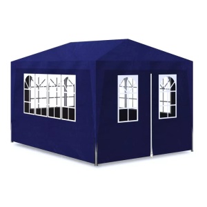 Diverse Hardware, Partyzelt 3 x 4 m Blau, vidaXL Partyzelt 3x4 m Blau