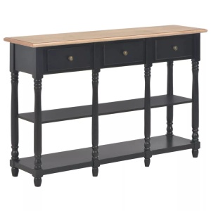 Diverse Hardware, Konsolentisch Schwarz 120x30x76 cm MDF, vidaXL Konsolentisch Schwarz 120x30x76 cm MDF