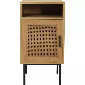mutoni trend, Nachtkommode Paulownia-Furnier 40x39x76 natur, Nachtkommode Paulownia-Furnier 40x39x76 natur
