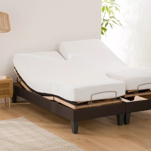 LA REDOUTE INTERIEURS, Matratzenschonbezug für Doppelbetten, Molton mit Milbenschutz, La Redoute Intérieurs - Matratzenschonbezug für Doppelbetten, 90x200 cm, Weiss