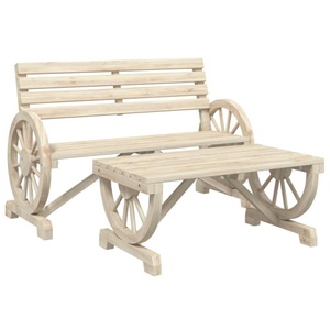 vidaXL, vidaXL 2-tlg. Garten-Lounge-Set Massivholz Tanne