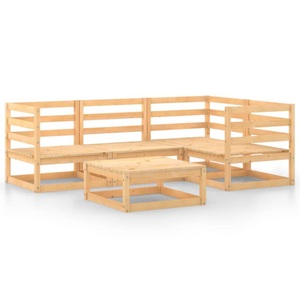 vidaXL, vidaXL 5-tlg. Garten-Lounge-Set Massivholz Kiefer