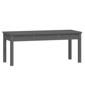 vidaXL, vidaXL Gartenbank Grau 109x44x45 cm Massivholz Kiefer, vidaXL Gartenbank Grau 109x44x45 cm Massivholz Kiefer