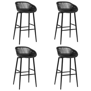 vidaXL, vidaXL Barhocker 4 Stk. Schwarz