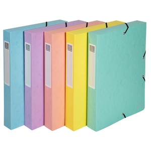 Exacompta, Exacompta Aquarel Archivbox 59560E A4 Sortiert 40mm 0,7mm melierter Pressspan Packung mit 8 Stück, Exacompta Aquarel Archivbox 59560E A4 Sortiert 40mm 0,7mm melierter Pressspan Packung mit 8 Stück