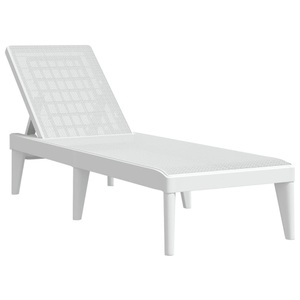 vidaXL, vidaXL Sonnenliege Weiß 186x60x29 cm PP, vidaXL Sonnenliege Weiß 186x60x29 cm PP