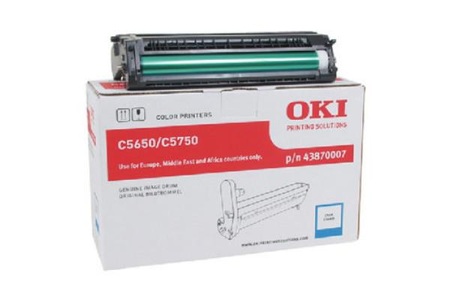 OKI, Original Drum Unit, cyan OKI 43870007, Oki Fotoleitereinheit, blau, 43870007, (20'000 Seiten)
