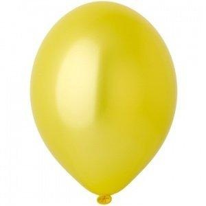 Belbal, Belbal Luftballon Metallic Gelb, Ø 30 cm, 50 Stück, 
