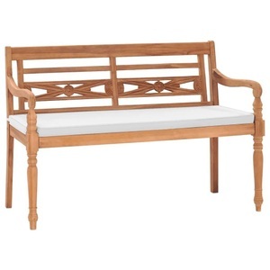 Diverse Hardware, Batavia Gartenbank mit Polstern 120 cm Teak, vidaXL Batavia Gartenbank mit Polstern 120 cm Teak