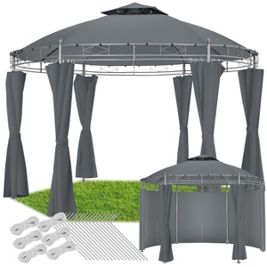 TecTake, Gartenpavillon Siana Ø 350 cm Gartenpavillon Siana Ø 350 cm, 