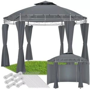 TecTake, Gartenpavillon Siana Ø 350 cm Gartenpavillon Siana Ø 350 cm, 
