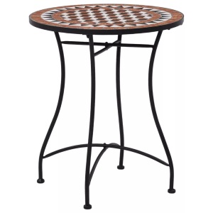 Diverse Hardware, Mosaik-Bistrotisch Braun 60 cm Keramik
