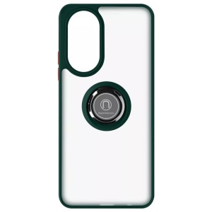 Avizar, Honor X7 - Polycarbonat Schutzhülle, Avizar - Ring-Hülle für Honor X7 Dunkelgrün, Grün