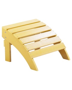 Beliani, Fusshocker Kunstholz gelb ADIRONDACK, Beliani - Garden Fusshocker aus Kunstholz Retro ADIRONDACK, One Size, Gelb Bunt