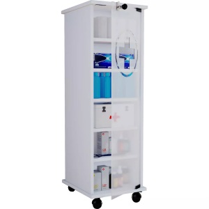 MID.YOU, MID.YOU Medizinschrank , Nilasu , Weiss , Holzwerkstoff , 5 Fächer , 31x98x35 cm , melaminharzbeschichtet,melaminharzbeschichtet,matt,Nachbildung,Nachbildung , 000657020701, VCM - Medizinschrank Arzneischrank Apothekerschrank Rollen rollbar abschließbar Nilusa, One Size, Weiss