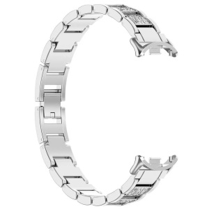 Cover-Discount, Cover-Discount - Xiaomi Smart Band 9 / 8 Edelstahl mit Strass Armband, Weiss Bunt, One Size