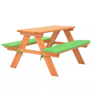 vidaXL, vidaXL Kinder-Picknicktisch mit Bänken 89×79×50 cm Massivholz Tanne, vidaXL Kinder-Picknicktisch mit Bänken 89×79×50 cm Massivholz Tanne