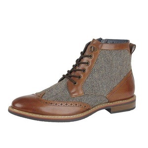 Roamers, Stiefeletten, Fischgrätmuster, Leder Herren Multicolor 40.5, Roamers - Stiefeletten, Fischgrätmuster, Leder, für Herren, Multicolor, Größe 40.5