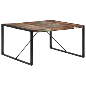 vidaXL, vidaXL Esstisch 140x140x75 cm Altholz Massiv, vidaXL Esstisch 140x140x75 cm Altholz Massiv