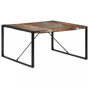 vidaXL, vidaXL Esstisch 140x140x75 cm Altholz Massiv, vidaXL Esstisch 140x140x75 cm Altholz Massiv
