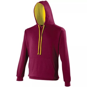 Awdis, Kapuzenpullover Unisex Weinrot M, AWDis - Kapuzenpullover, für Damen, Weinrot, Größe M
