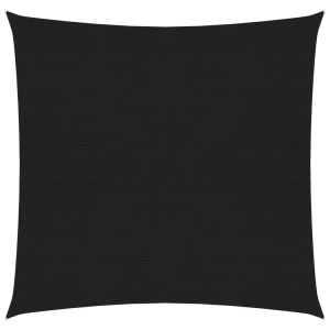 vidaXL, vidaXL Sonnensegel 160 g/m² Schwarz 3,6x3,6 m HDPE, vidaXL Sonnensegel 160 g/m² Schwarz 3,6x3,6 m HDPE