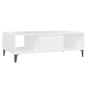 vidaXL, vidaXL Couchtisch Weiß 103,5x60x35 cm Spanplatte