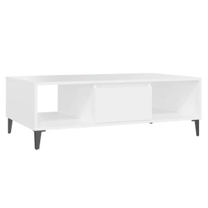 vidaXL, vidaXL Couchtisch Weiß 103,5x60x35 cm Spanplatte