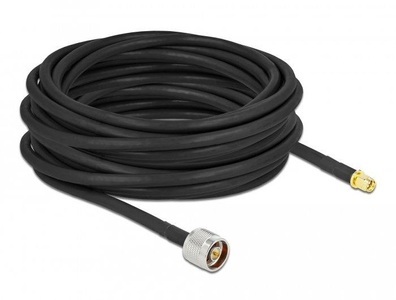 undefined, DELOCK LTE-Antennenkabel, 0.31dB/m - N Stecker - SMA Stecker, CFD300, 10m, Delock Antennenkabel LMR/CFD300 N-Type zu SMA, 10 m