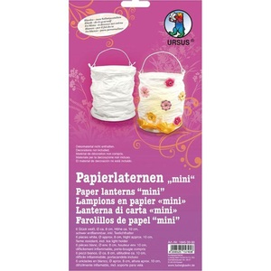 Ursus, URSUS Lampion Ø 8 cm Weiss, 6 Stück, URSUS Lampion Ø 8 cm Weiss, 6 Stück