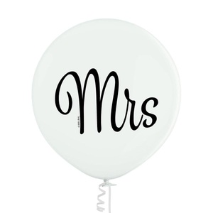 Belbal, Belbal Luftballon Mrs Weiss, Ø 60 cm, 2 Stück, Belbal Luftballon Mrs Weiss, Ø 60 cm, 2 Stück