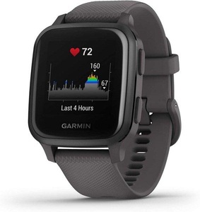 Garmin, GARMIN Venu Sq - Smartwatch (125 - 190 mm, Silikon, Grau/Schiefer), Garmin Smartwatch »GPS Venu Sq Grau«