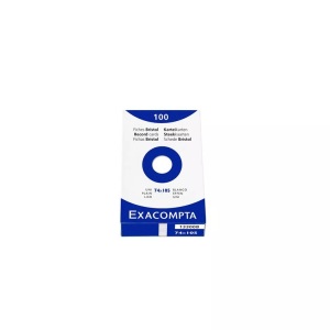 Exacompta, EXACOMPTA Karteikarten blanko A7 13300B weiss 100 Stück, EXACOMPTA Karteikarten blanko, weiss 74 x 105 mm A7