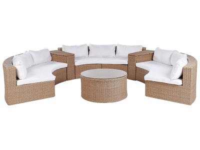 Lounge Set aus PE Rattan Retro SEVERO Lounge Set aus PE Rattan Retro SEVERO