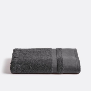 LA REDOUTE INTERIEURS, Badetuch Kheops Badetuch Kheops, La Redoute Intérieurs - Badetuch aus ägyptischer Baumwolle 600g/m2, 70x140 cm, Charcoal Black