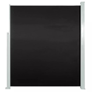 vidaXL, vidaXL Seitenmarkise Ausziehbar 160x300 cm Schwarz, vidaXL Seitenmarkise Ausziehbar 160x300 cm Schwarz